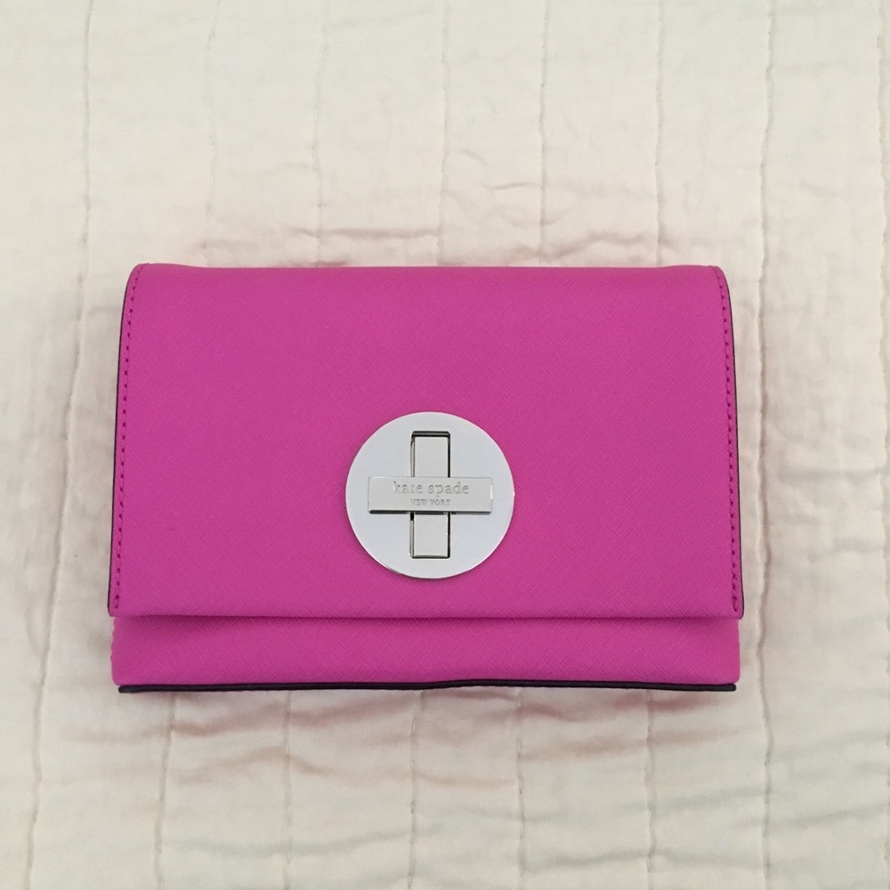 Never used Kate Spade bright pink hand bag